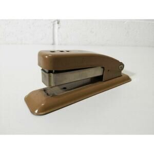 Vintage Swingline Cub Stapler‎ Mid Century Office Brown Industrial